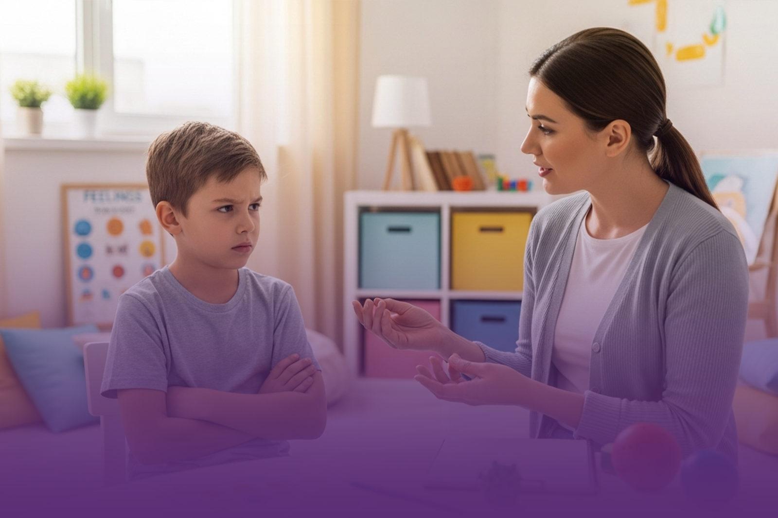 إدارة الغضب عند الأطفال